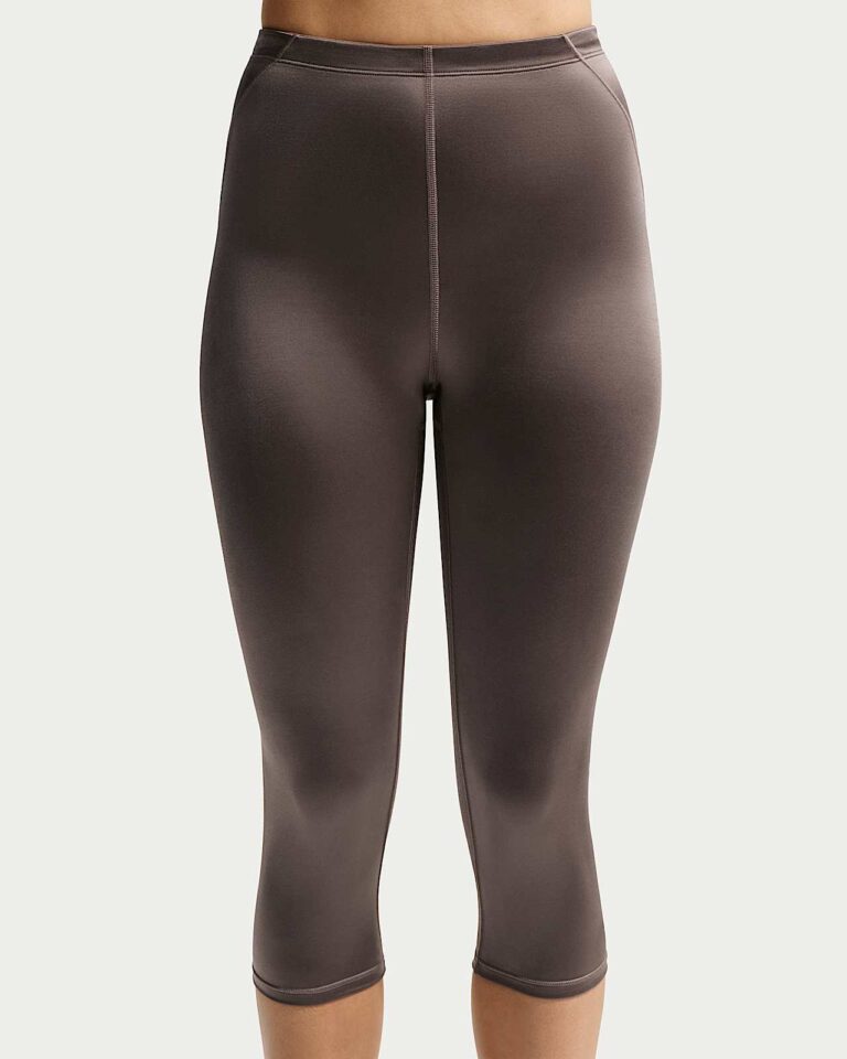 Леггинсы NikeSKIMS Satin Shine High-Waisted 17″ Leggings with Drawcord «Resin» Женская