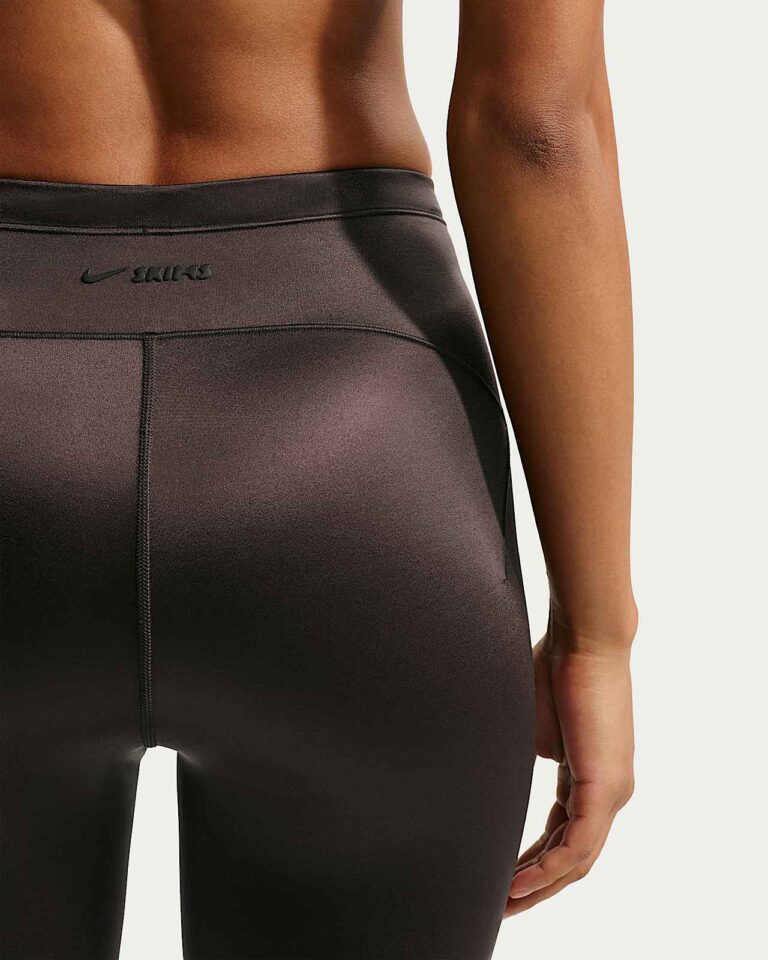 Леггинсы NikeSKIMS Satin Shine High-Waisted 17″ Leggings with Drawcord «Phoenix» Женская