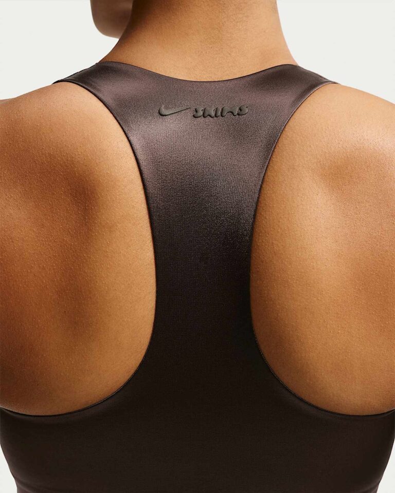 Топ NikeSKIMS Satin Shine Front-Zip Bra «Phoenix» Женская