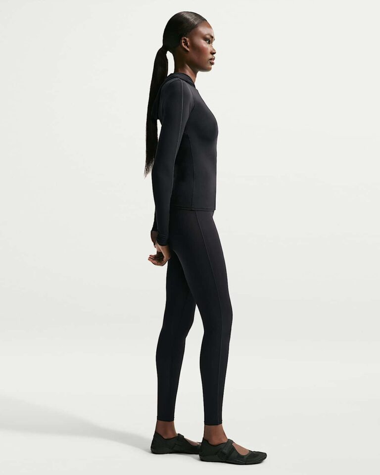 Леггинсы NikeSKIMS Weightless High-Waisted V-Panel Leggings «Obsidian» Женская