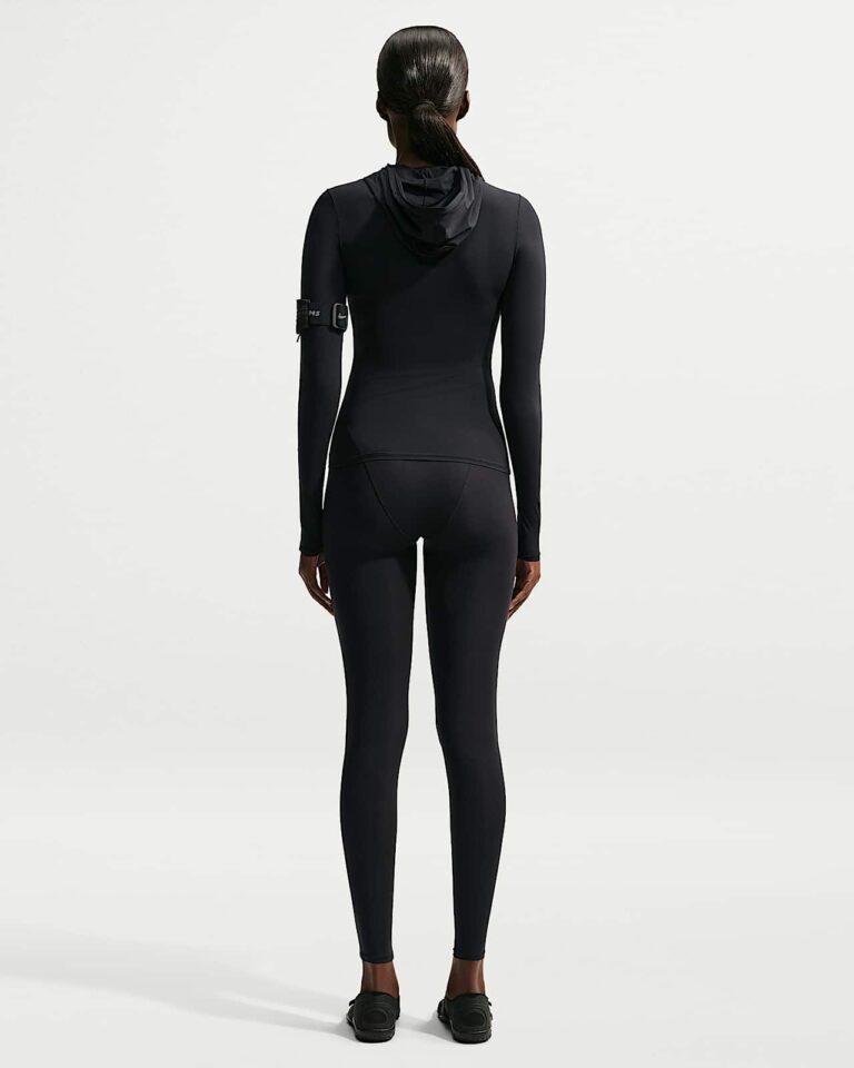 Леггинсы NikeSKIMS Weightless High-Waisted V-Panel Leggings «Obsidian» Женская