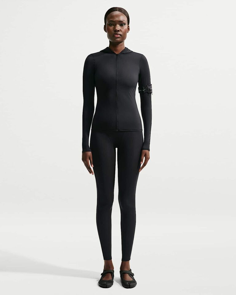 Леггинсы NikeSKIMS Weightless High-Waisted V-Panel Leggings «Obsidian» Женская