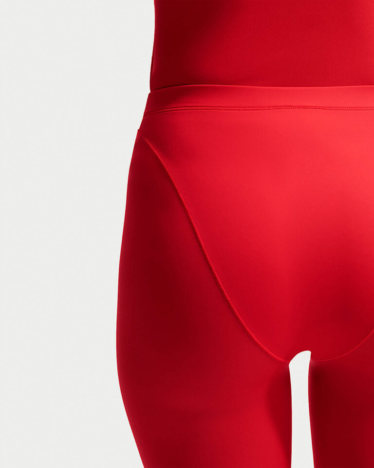 Леггинсы NikeSKIMS Weightless High-Waisted V-Panel Leggings «University Red» Женская