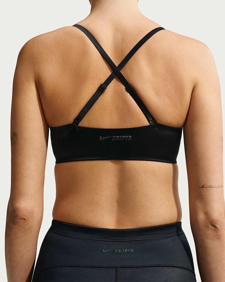 Топ NikeSKIMS Satin Shine Scoop Cami Bra «Obsidian» Женская