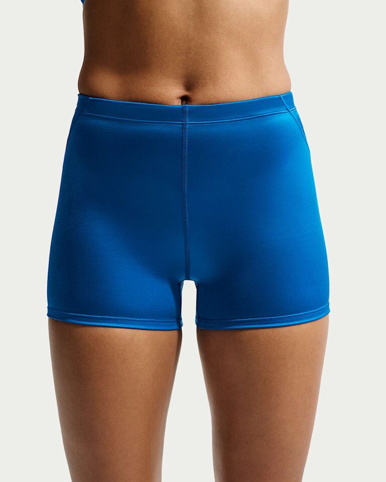 Шорты NikeSKIMS Satin Shine Mid-Rise 2″ Boyshorts with Drawcord «Cobalt» Женская