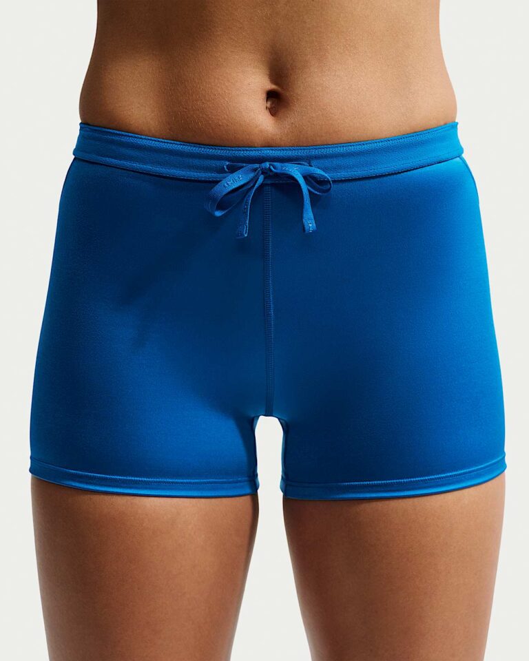 Шорты NikeSKIMS Satin Shine Mid-Rise 2″ Boyshorts with Drawcord «Cobalt» Женская
