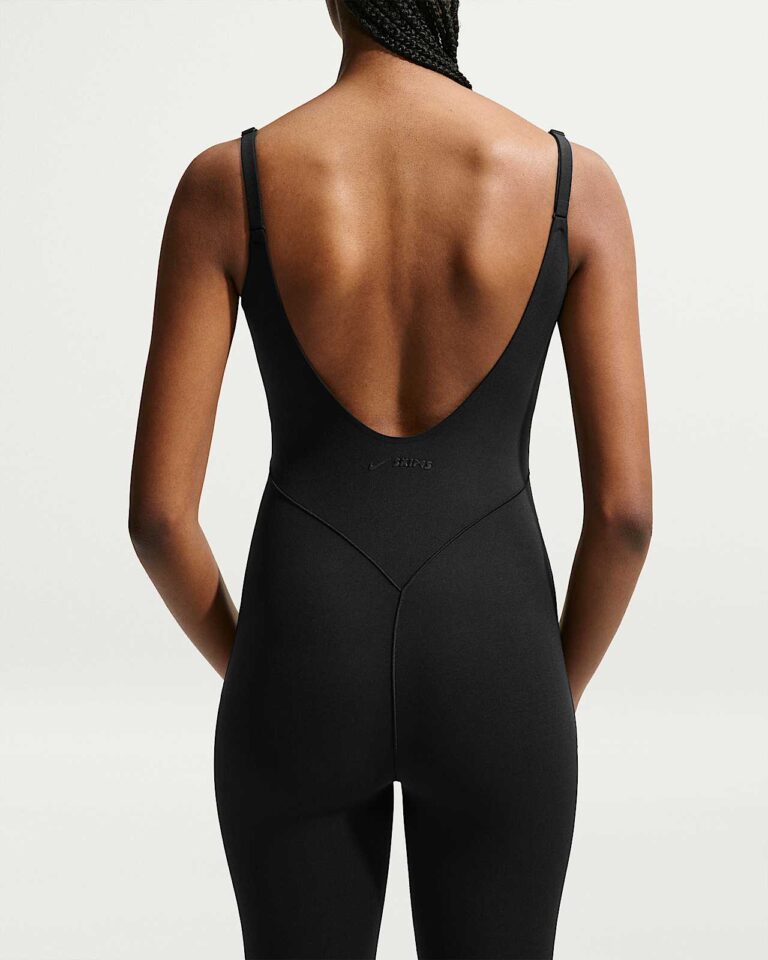 Боди NikeSKIMS Studio Stretch 29″ Bodysuit «Obsidian» Женская