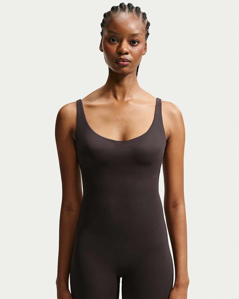 Боди NikeSKIMS Studio Stretch 29″ Bodysuit «Dark Roast» Женская