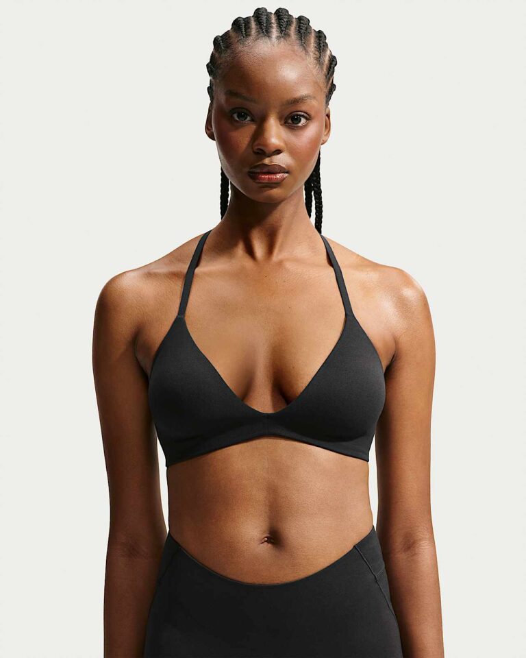 Топ NikeSKIMS Studio Stretch Triangle Sports Bra «Obsidian» Женская