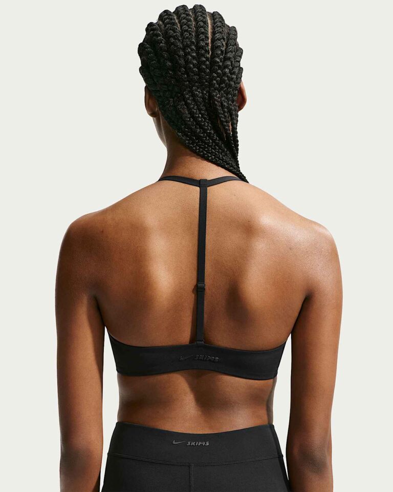 Топ NikeSKIMS Studio Stretch Triangle Sports Bra «Obsidian» Женская