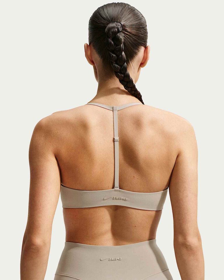 Топ NikeSKIMS Studio Stretch Triangle Sports Bra «Linen» Женская