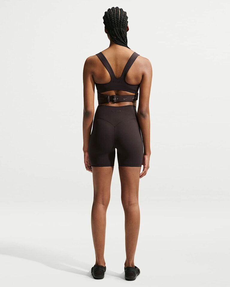Топ NikeSKIMS Studio Stretch Square Neck Bra «Dark Roast» Женская