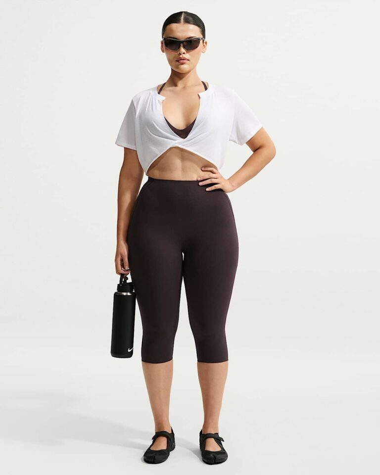 Леггинсы NikeSKIMS Studio Stretch 17″ Leggings «Dark Roast» Женская