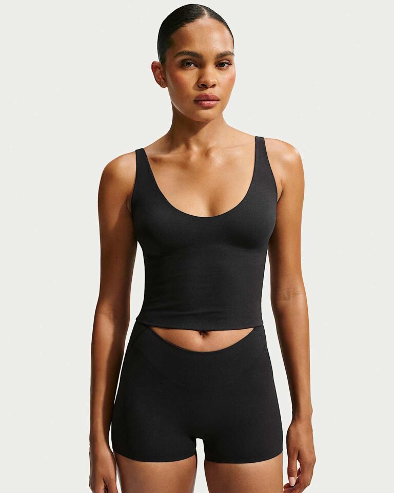 Майка NikeSKIMS Studio Stretch Plunge Tank «Obsidian» Женская