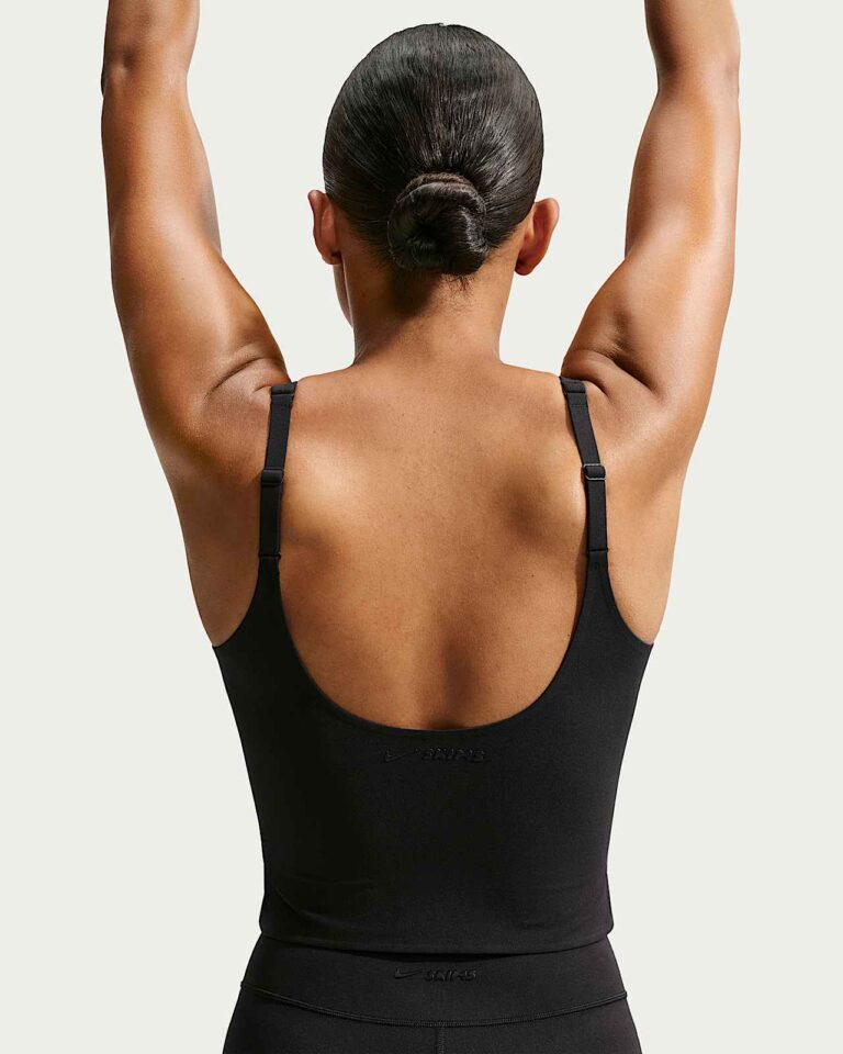 Майка NikeSKIMS Studio Stretch Plunge Tank «Obsidian» Женская