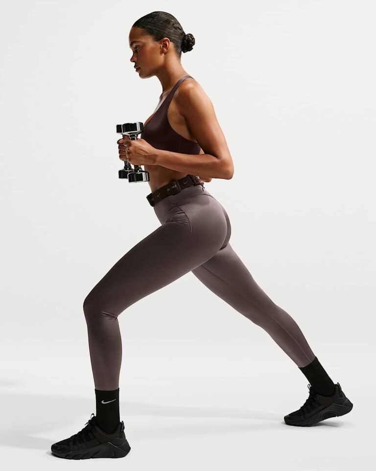 Леггинсы NikeSKIMS Satin Shine High-Waisted Bonded 29″ Leggings «Resin» Женская