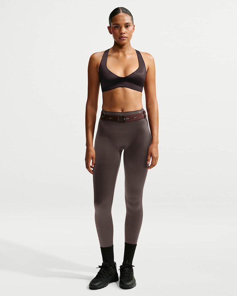Леггинсы NikeSKIMS Satin Shine High-Waisted Bonded 29″ Leggings «Resin» Женская