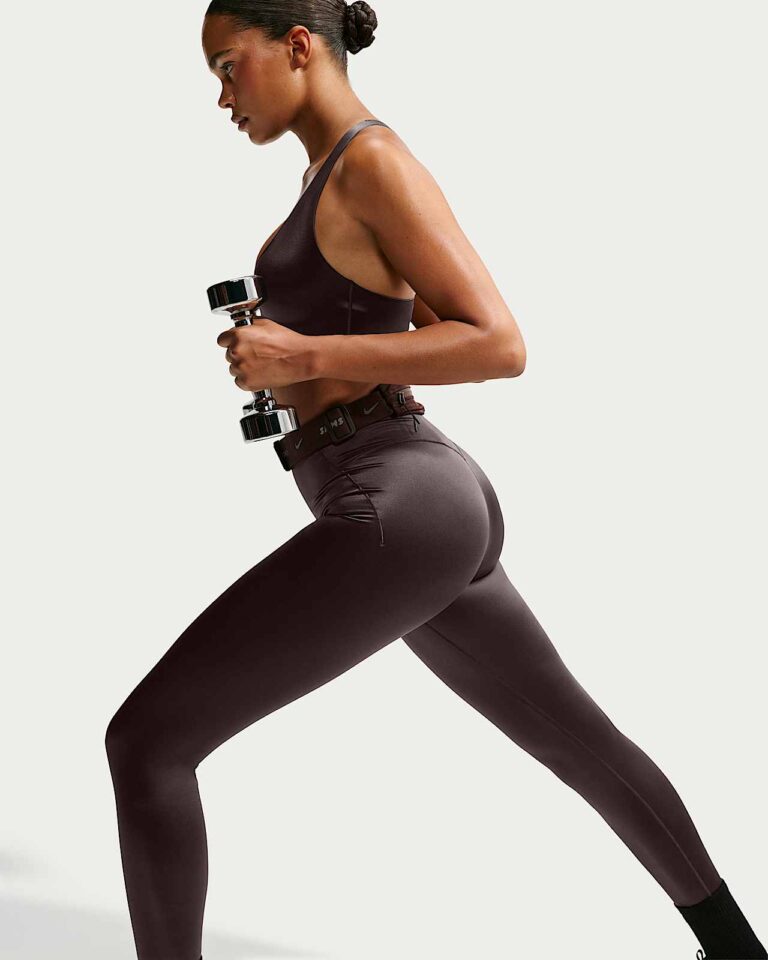 Леггинсы NikeSKIMS Satin Shine High-Waisted Bonded 29″ Leggings «Phoenix» Женская