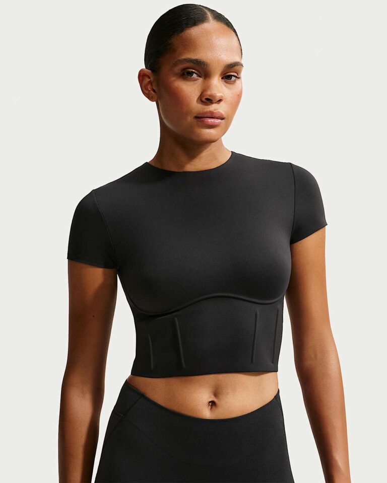 Топ NikeSKIMS Matte Corset Cropped Top «Obsidian» Женская