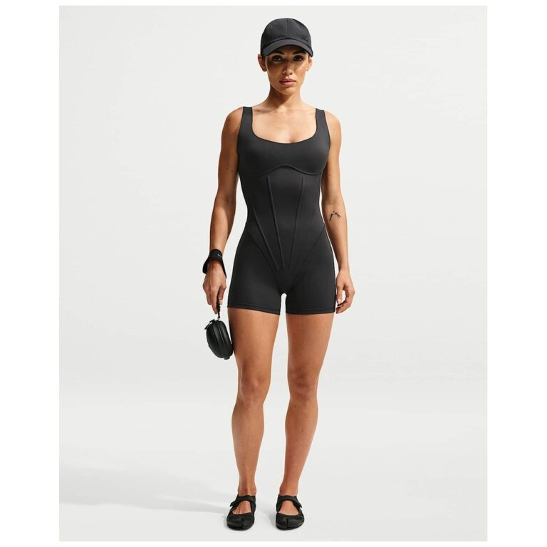 Боди NikeSKIMS Matte Corset 3″ Bodysuit «Obsidian» Женская