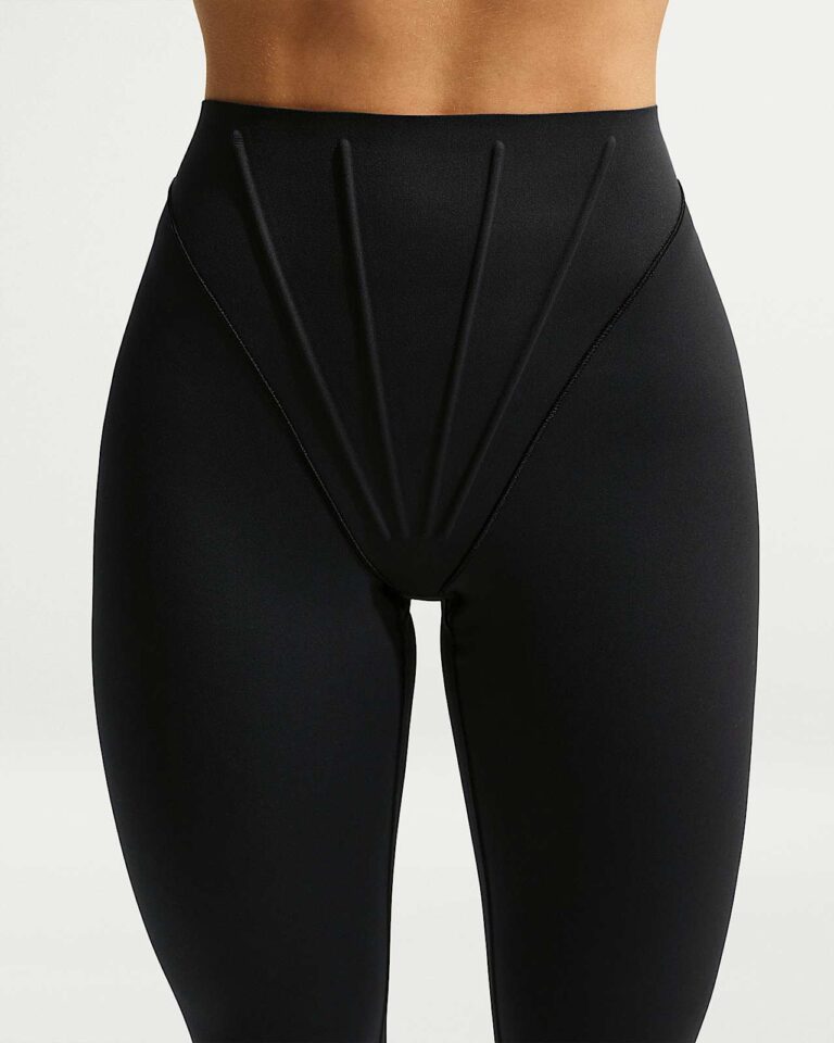 Леггинсы NikeSKIMS Matte High-Waisted Corset 26″ Leggings «Obsidian» Женская
