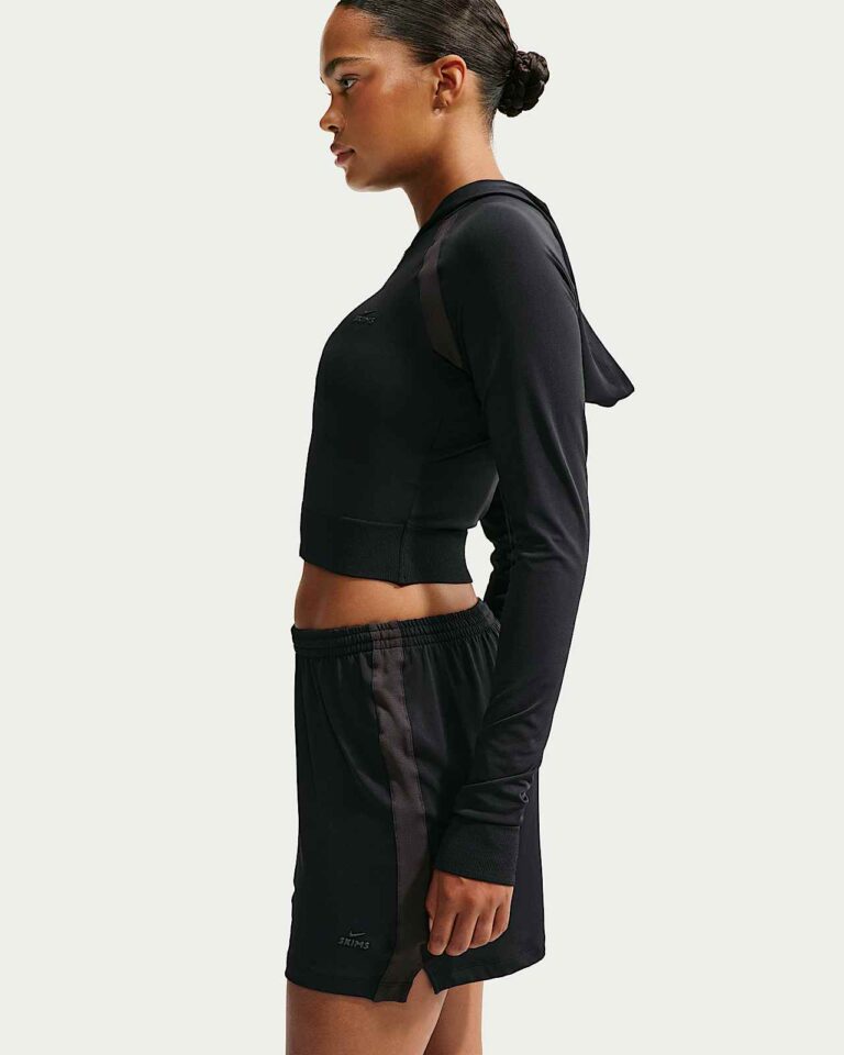 Худи NikeSKIMS Stretch Knit Full-Zip Baby Hoodie «Obsidian/Igneous» Женская