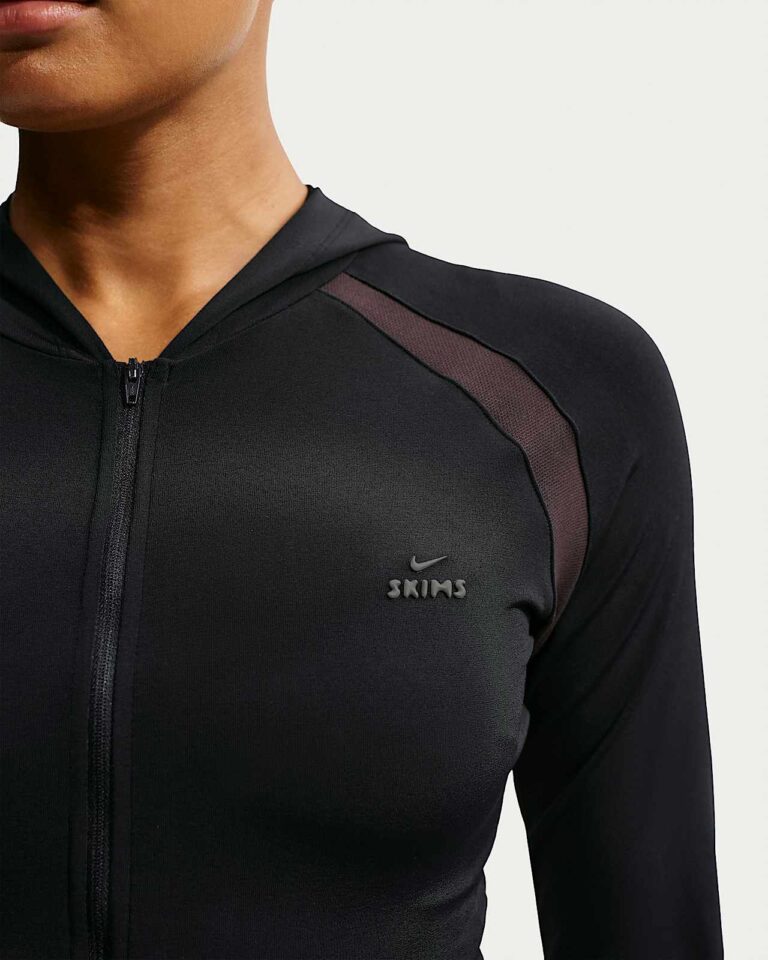 Худи NikeSKIMS Stretch Knit Full-Zip Baby Hoodie «Obsidian/Igneous» Женская