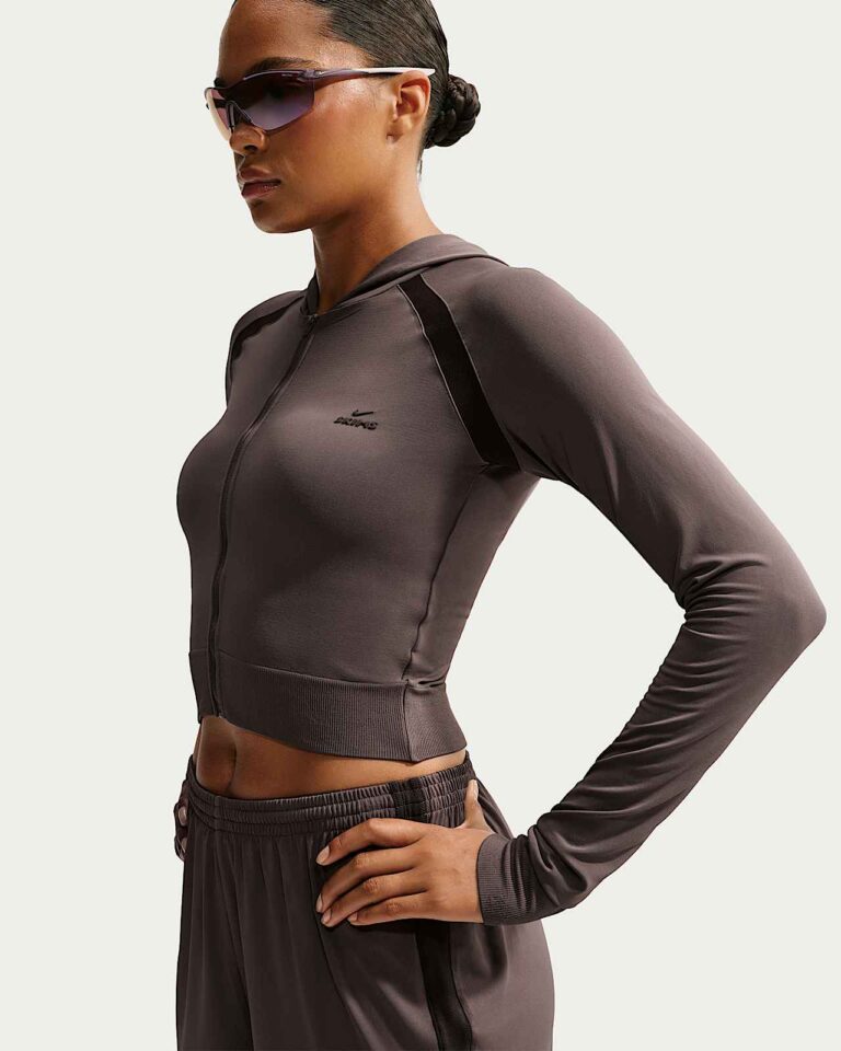 Худи NikeSKIMS Stretch Knit Full-Zip Baby Hoodie «Resin/Phoenix» Женская