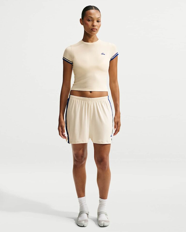 Шорты NikeSKIMS Stretch Knit Shorts «Actv Ivory/Cobalt» Женская