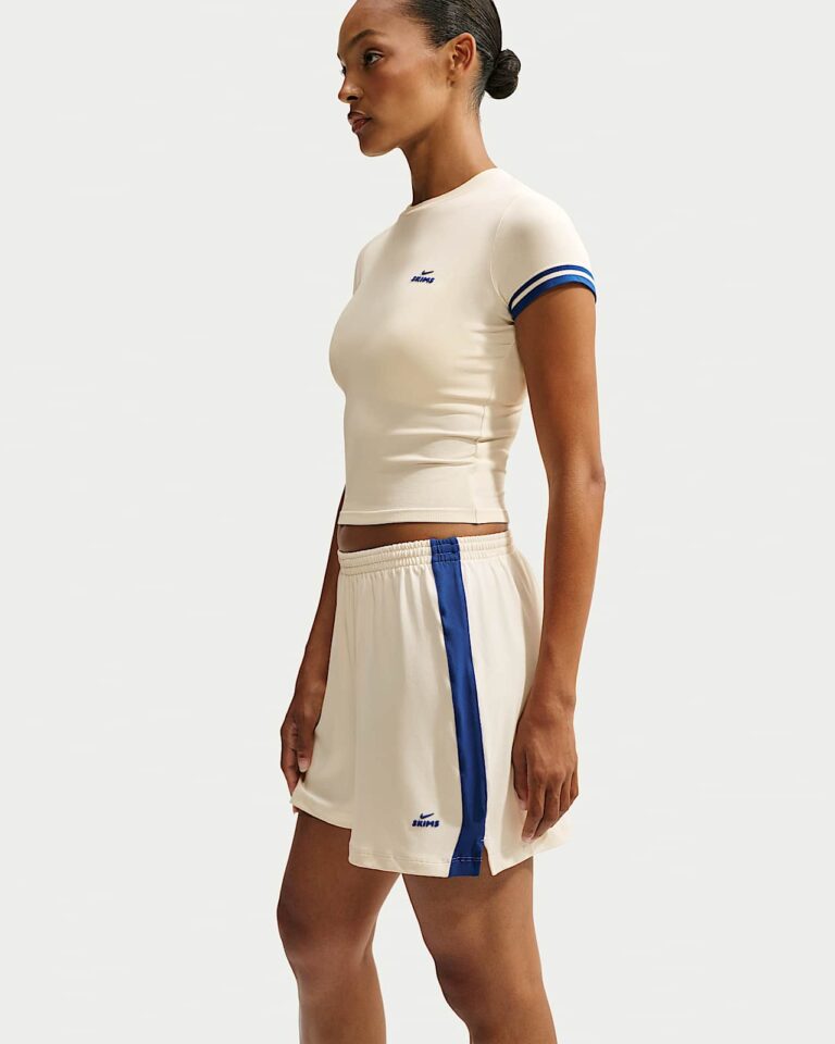 Шорты NikeSKIMS Stretch Knit Shorts «Actv Ivory/Cobalt» Женская