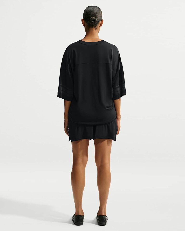 Топ NikeSKIMS Stretch Knit Oversized V-Neck Top «Obsidian/Igneous» Женская