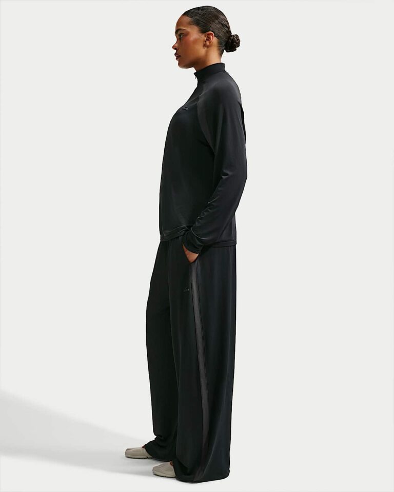 Брюки NikeSKIMS Stretch Knit Wide-Leg Pants «Obsidian/Igneous» Женская