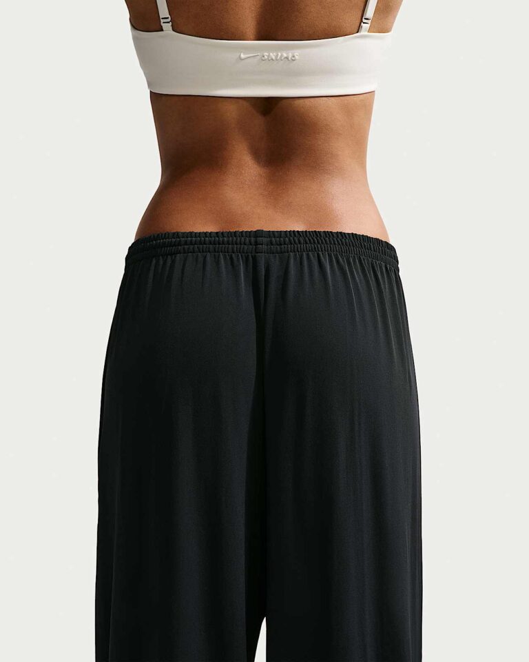 Брюки NikeSKIMS Stretch Knit Wide-Leg Pants «Obsidian/Igneous» Женская