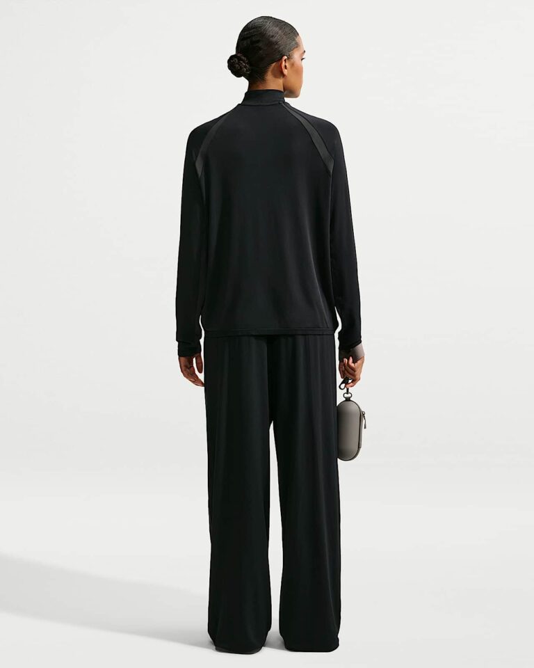 Брюки NikeSKIMS Stretch Knit Wide-Leg Pants «Obsidian/Igneous» Женская