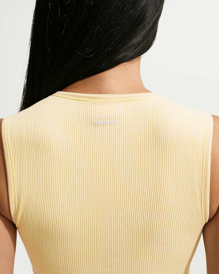 Майка NikeSKIMS Ribbed Seamless Muscle Tank «Lemon Drop» Женская