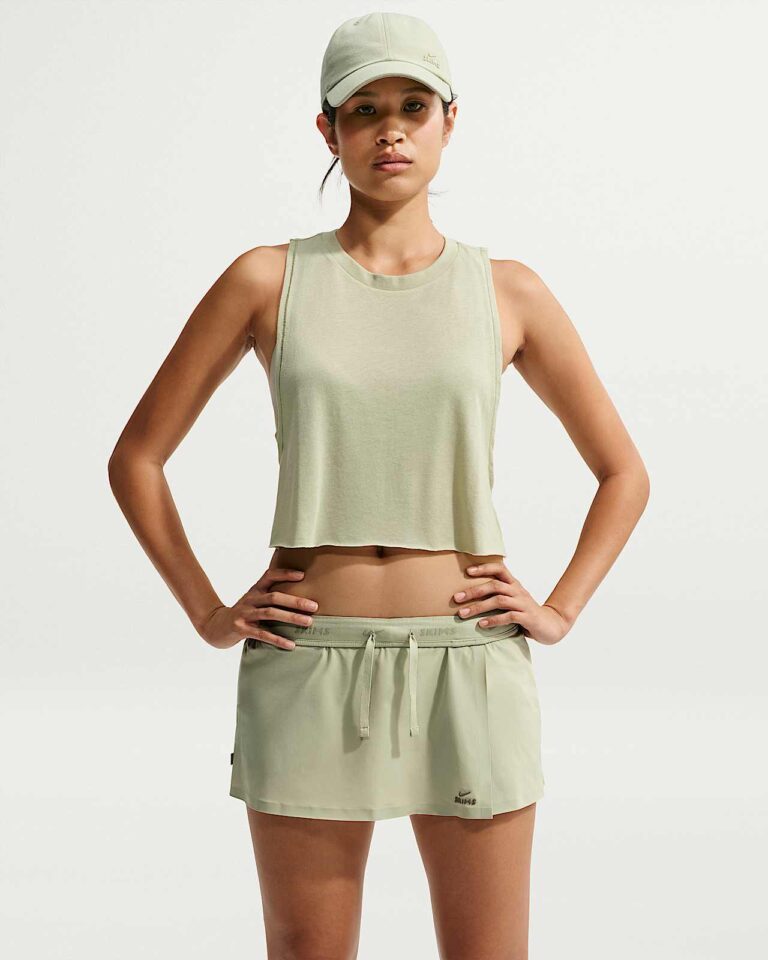 Юбка-шорты NikeSKIMS Stretch Nylon Skort «Talc» Женская