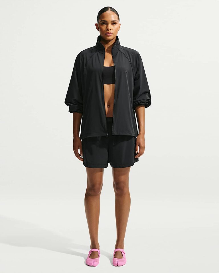Куртка NikeSKIMS Stretch Nylon Oversized Jacket «Obsidian» Женская