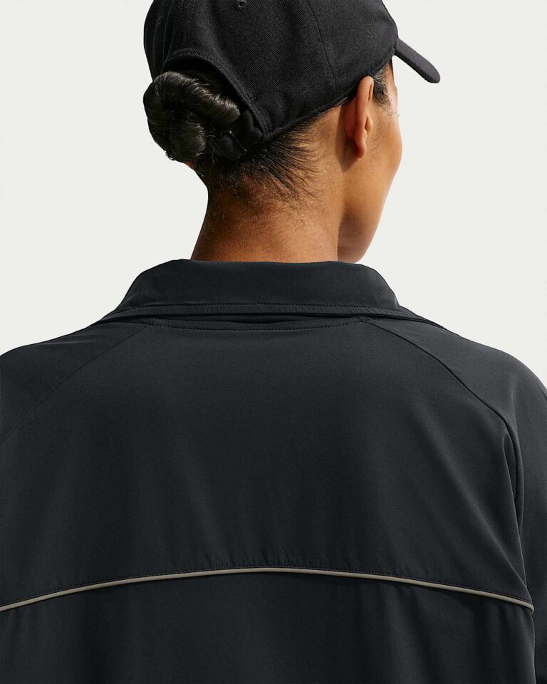 Куртка NikeSKIMS Stretch Nylon Oversized Jacket «Obsidian/Olive Grey» Женская