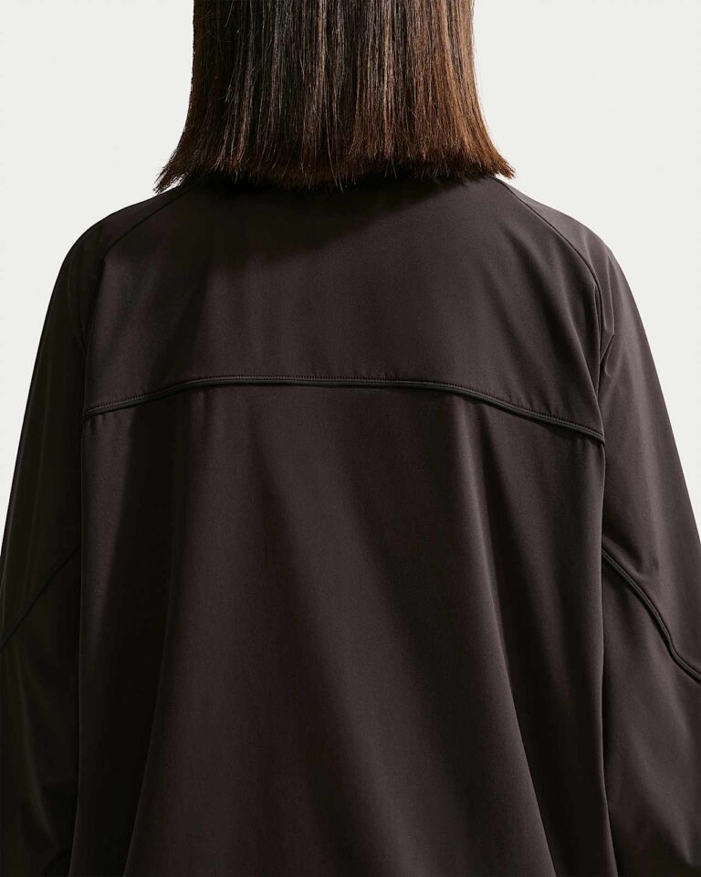 Куртка NikeSKIMS Stretch Nylon Oversized Jacket «Dark Roast/Obsidian» Женская