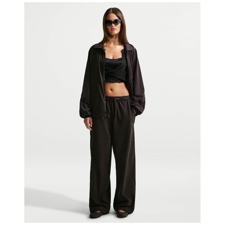 Брюки NikeSKIMS Stretch Nylon Oversized Pants «Dark Roast/Obsidian» Женская