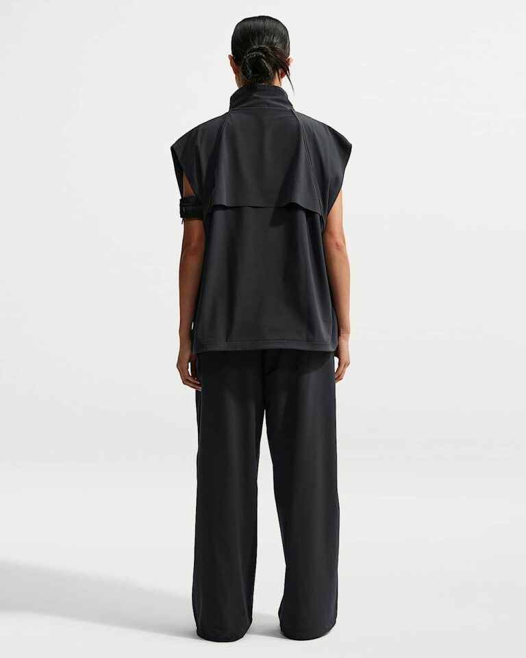 Жилет NikeSKIMS Stretch Nylon Oversized Vest «Obsidian/Olive Grey» Женская