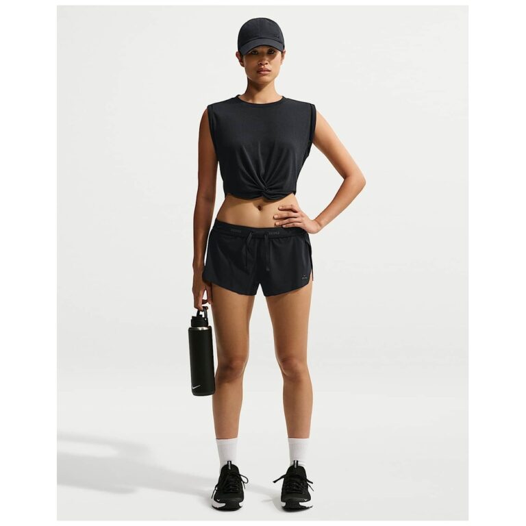 Шорты NikeSKIMS Stretch Nylon Runner Shorts «Obsidian/Olive Grey» Женская