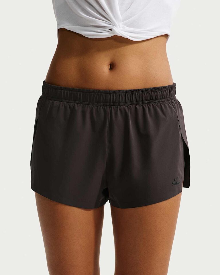 Шорты NikeSKIMS Stretch Nylon Runner Shorts «Dark Roast/Obsidian» Женская