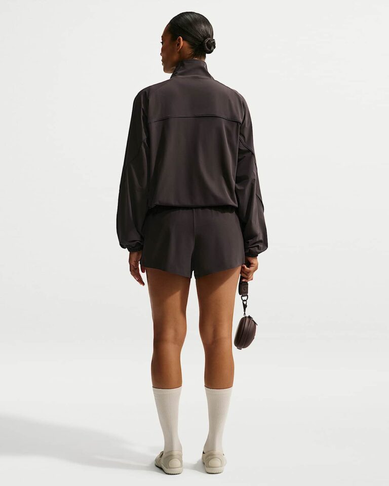 Шорты NikeSKIMS Stretch Nylon Runner Shorts «Dark Roast/Obsidian» Женская