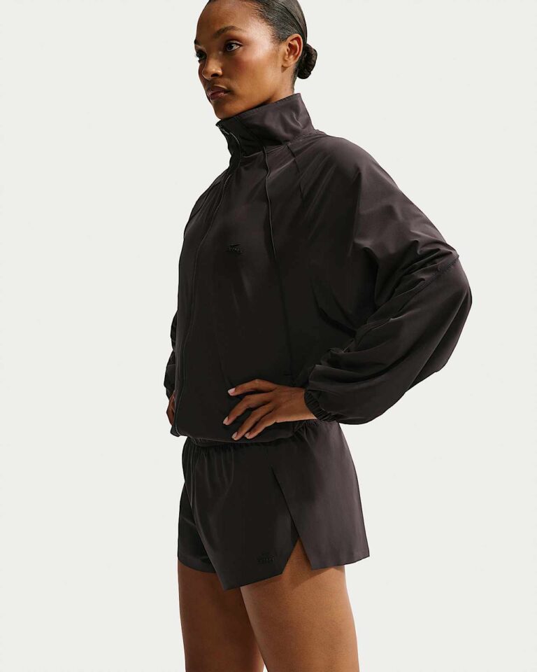 Шорты NikeSKIMS Stretch Nylon Runner Shorts «Dark Roast/Obsidian» Женская