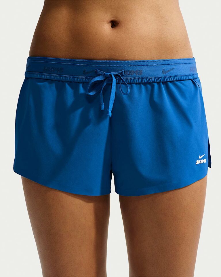 Шорты NikeSKIMS Stretch Nylon Runner Shorts «Cobalt/Actv Ivory» Женская