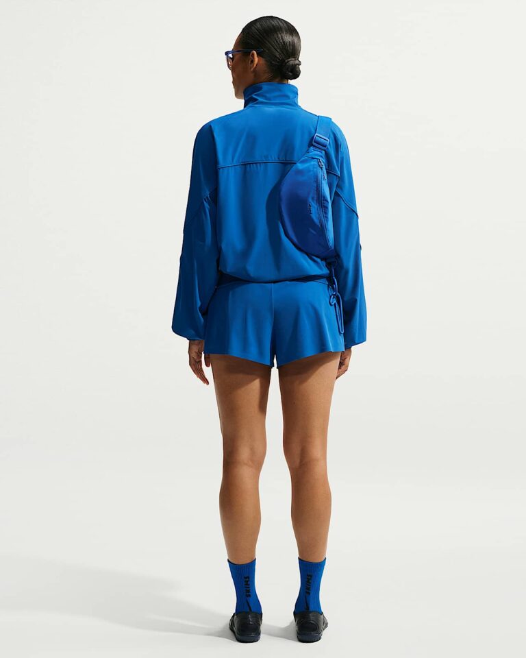 Шорты NikeSKIMS Stretch Nylon Runner Shorts «Cobalt/Actv Ivory» Женская