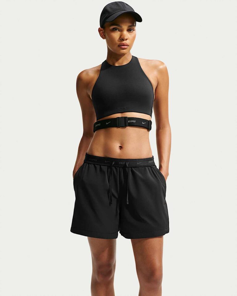 Шорты NikeSKIMS Stretch Nylon 5″ Track Shorts «Obsidian» Женская