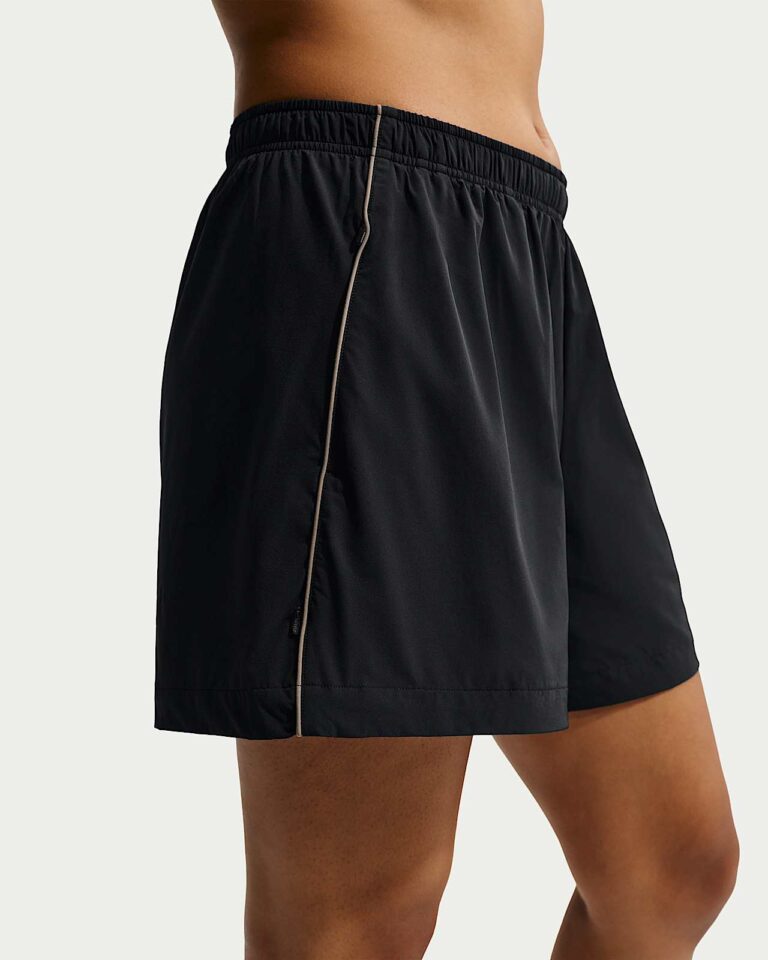 Шорты NikeSKIMS Stretch Nylon 5″ Track Shorts «Obsidian/Olive Grey» Женская