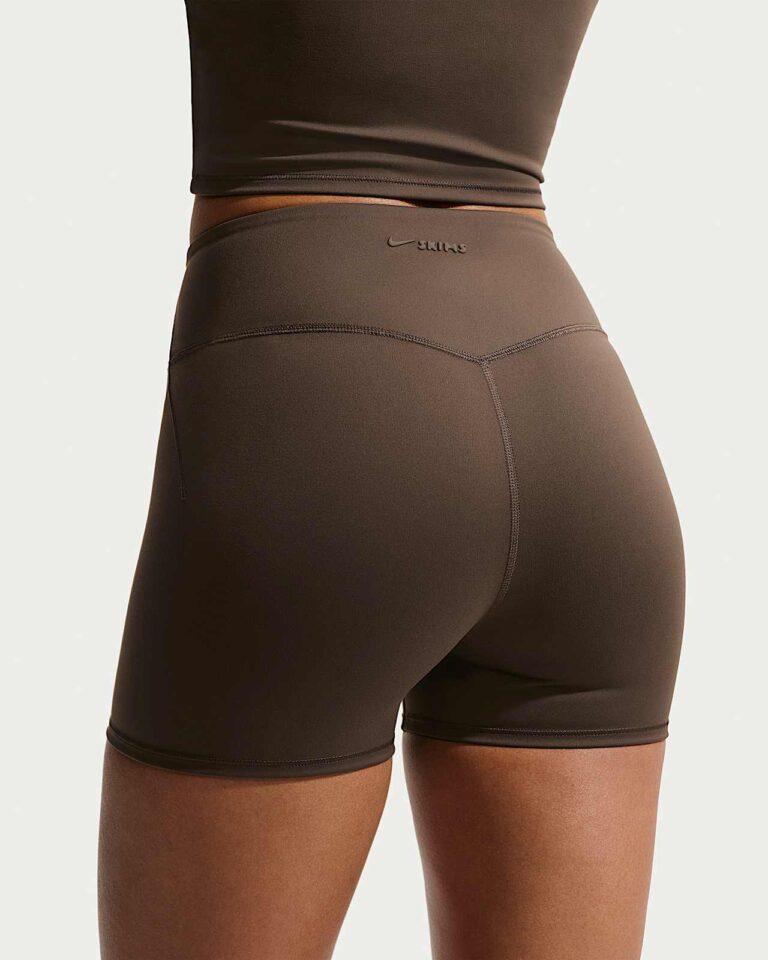 Шорты NikeSKIMS Matte High-Waisted 3″ Shorts «Dark Sepia» Женская